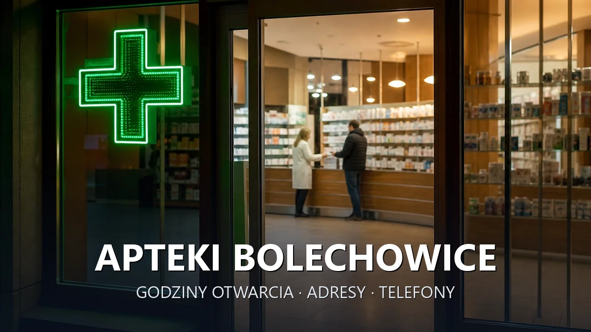 Apteki Bolechowice, gmina Zabierzów, powiat krakowski - adresy, telefony, godziny otwarcia