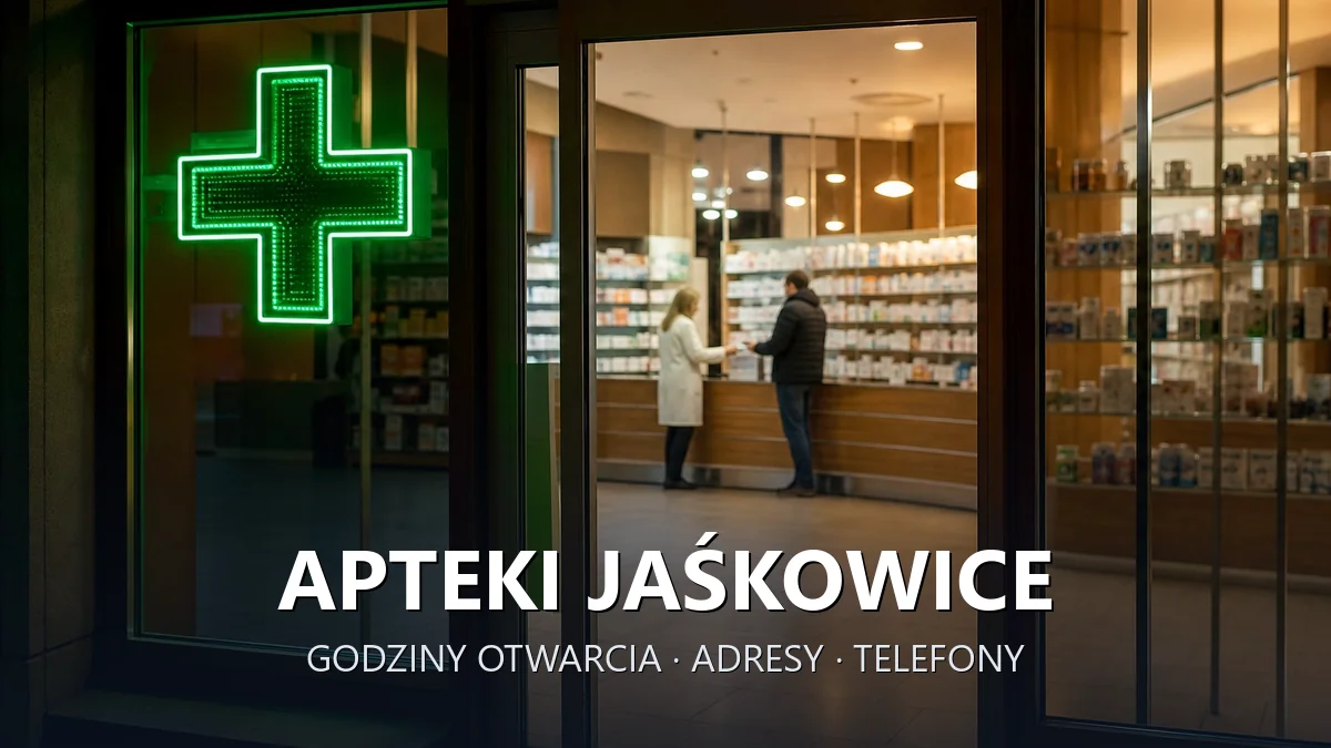 Apteki Jaśkowice, gmina Skawina, powiat krakowski - adresy, telefony, godziny otwarcia