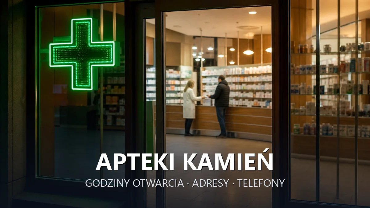 Apteki Kamień, gmina Czernichów, powiat krakowski - adresy, telefony, godziny otwarcia