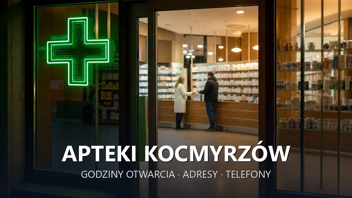 Apteki Kocmyrzów, gmina Kocmyrzów-Luborzyca, powiat krakowski - adresy, telefony, godziny otwarcia