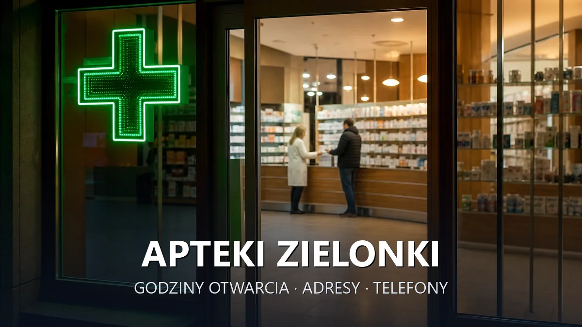 Apteki Zielonki, powiat krakowski - adresy, telefony, godziny otwarcia