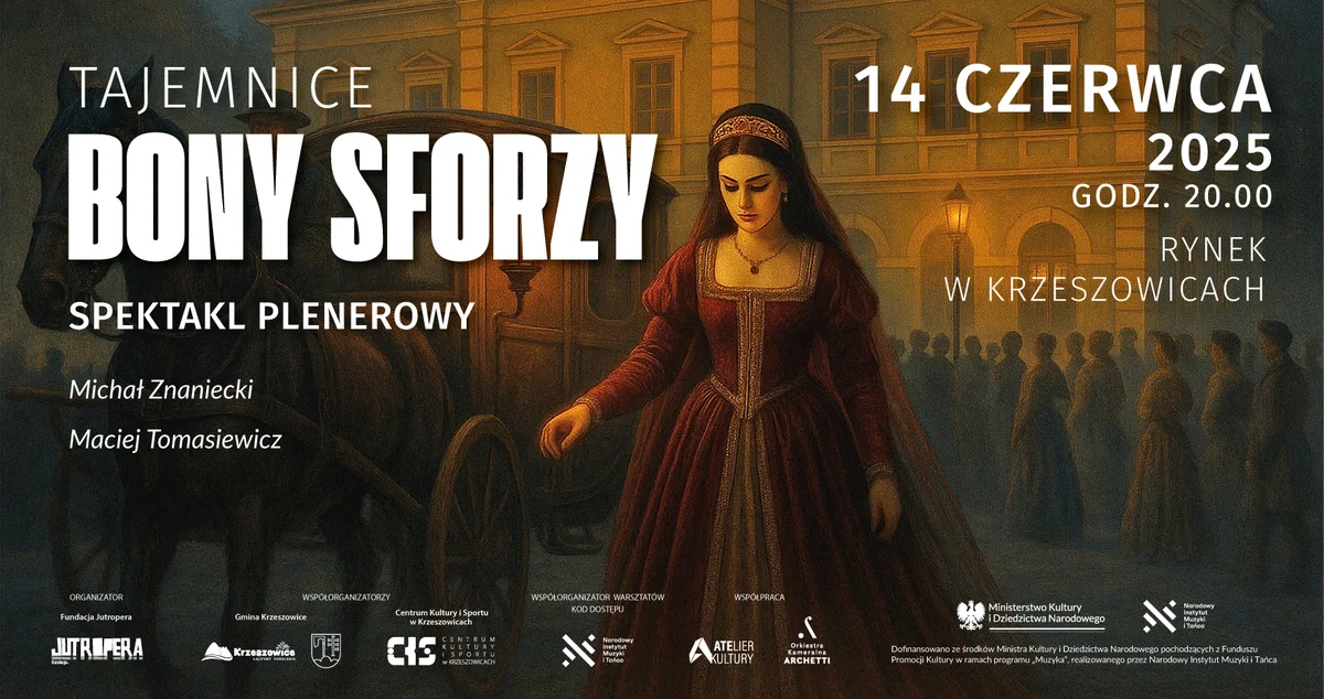 Grafika promocyjna wydarzenia Interaktywne widowisko historyczne w Krzeszowicach