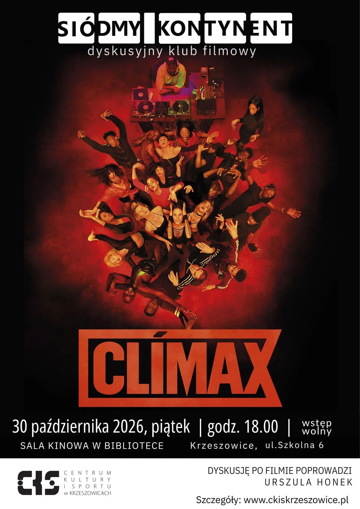 Zdjęcie: Seans Dyskusyjnego Klubu Filmowego „Siódmy Kontynent” – „Climax”
