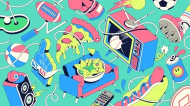 Grafika promocyjna wydarzenia Niedzielna Piątka – bieg w Krzeszowicach