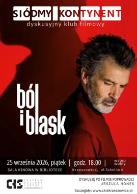 Grafika promocyjna wydarzenia Seans Dyskusyjnego Klubu Filmowego „Siódmy Kontynent” – „Ból i blask”