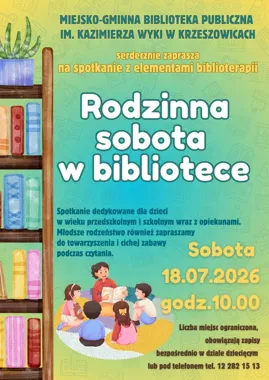 Rodzinna Sobota w Bibliotece łączy czytanie, rozmowę i twórczą zabawę
