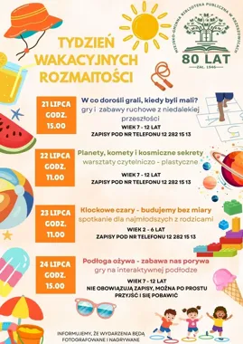 Wakacje między książkami i klockami - dziecięcy tydzień w Krzeszowicach
