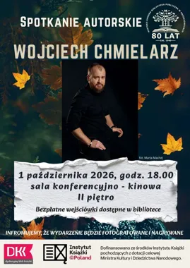Wojciech Chmielarz w Krzeszowicach - wieczór z autorem kryminałów