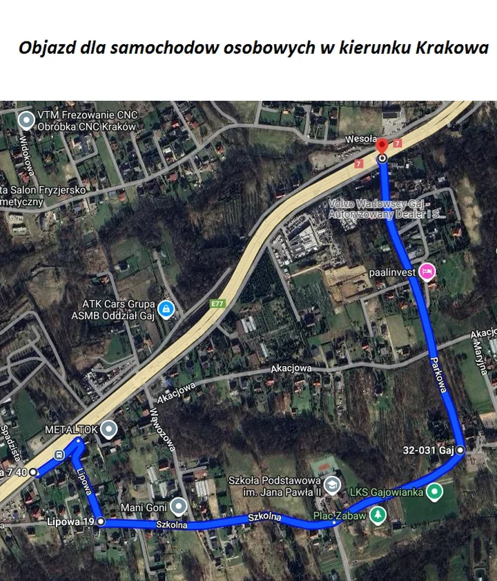 Piesi zablokują DK-7. Kierowcy muszą liczyć się z godzinnym paraliżem