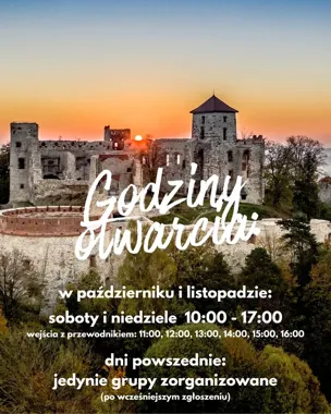 Zamek Tenczyn jesienią otwiera bramy tylko w wybrane dni